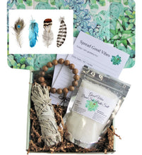 Load image into Gallery viewer, Feather Card - Sage Natural Holistic Gift Box for Women - Gift Good Vibes