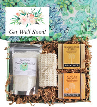 Load image into Gallery viewer, Get Well Soon - Natural Bath Gift Set - Gift Good Vibes