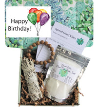 Load image into Gallery viewer, Sage Happy Birthday Holistic Gift Box - Gift Good Vibes