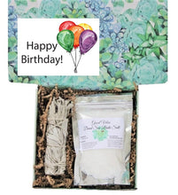 Load image into Gallery viewer, Sage Happy Birthday Holistic Gift Box for Women - Gift Good Vibes