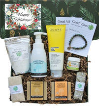 Load image into Gallery viewer, Happy Holidays - Holistic Gift Box for Women - Deluxe - Gift Good Vibes