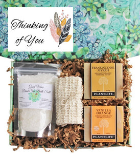Thinking of You Gift Box - Natural Spa Gift Set - Gift Good Vibes
