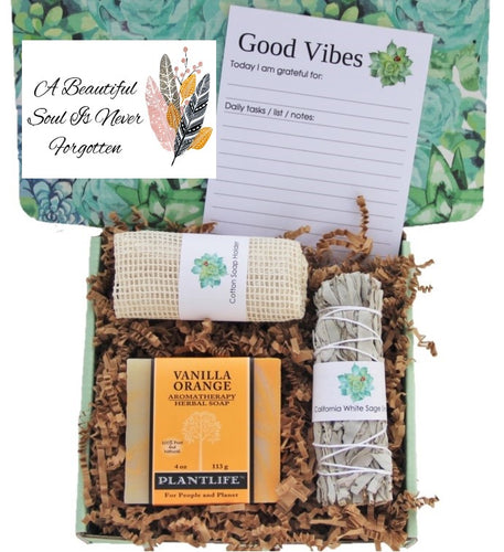 A Beautiful Soul - Sympathy Gift Care Package for Women - Small - Gift Good Vibes