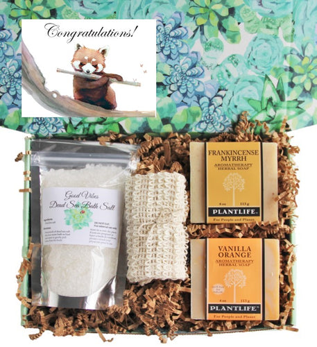Congratulations - Natural Spa Bath Gift Set - Gift Good Vibes