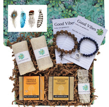 Load image into Gallery viewer, Feather Card - Couples Holistic Gift Box - Any Occasion - Large - Gift Good Vibes