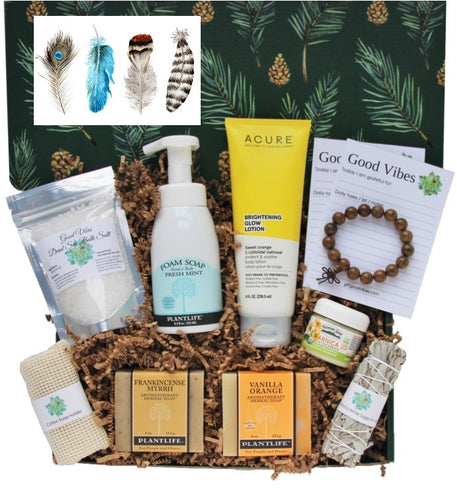 Feather Card - Gift Box for Men - Deluxe - Gift Good Vibes