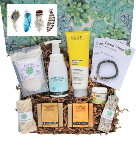 Feather Card - Holistic Gift Box for Women - Deluxe - Gift Good Vibes