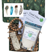 Load image into Gallery viewer, Feather Card - Sage Holistic Gift Box - Gift Good Vibes