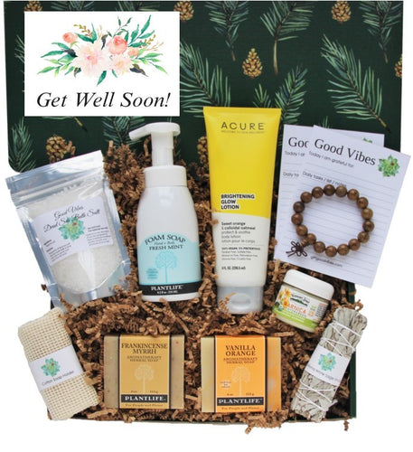 Get Well Soon - Care Package for Men - Deluxe - Gift Good Vibes