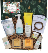 Load image into Gallery viewer, Happy Holidays - Holistic Gift Box for Men - Deluxe - Gift Good Vibes