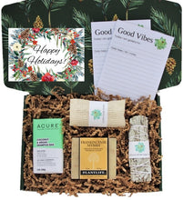 Load image into Gallery viewer, Happy Holidays - Holistic Gift Box for Men - Large - Gift Good Vibes