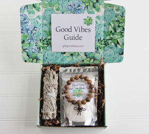 Feather Card - Sage Natural Holistic Gift Box for Women - Gift Good Vibes