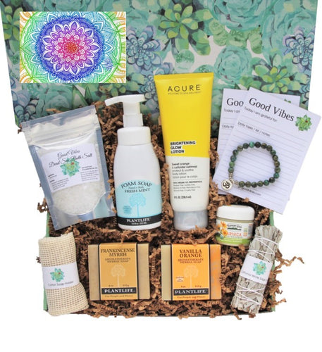Holistic Gift Box for Women - Any Occasion - Deluxe - Mandala Card - Gift Good Vibes