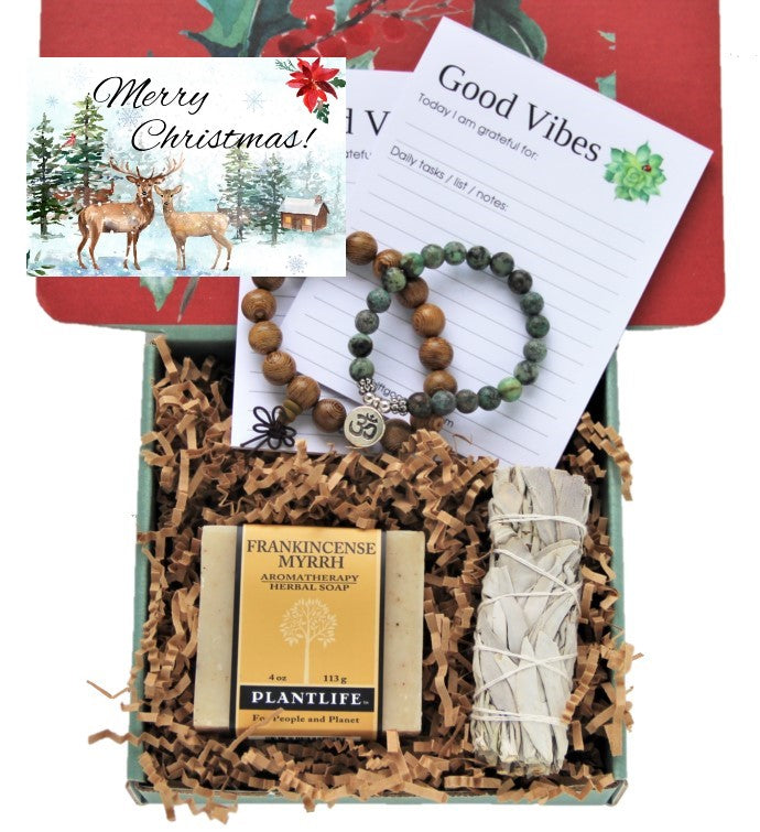 Merry Christmas Couples Holistic Gift Box - Small - Gift Good Vibes