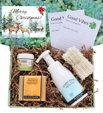 Load image into Gallery viewer, Merry Christmas Natural / Organic Gift Box - Gift Good Vibes