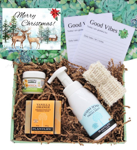 Merry Christmas Natural / Organic Gift Box - Gift Good Vibes