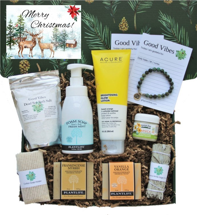 Merry Christmas Gift Box for Women - Deluxe - Gift Good Vibes