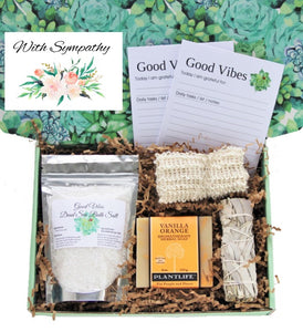 With Sympathy - Care Package for Women or Men - Gift Good Vibes